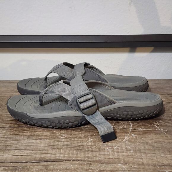 Keen Solr Toe Post Men's Buckle Strap Sport/Beach Sandals Shoes Size 10 Gray - Picture 1 of 9
